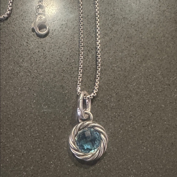 David Yarman, blue topaz reversible pendant - Picture 6 of 7